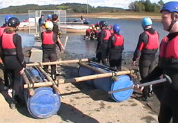Stag Party Raft Building