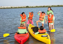 Kids canoe party