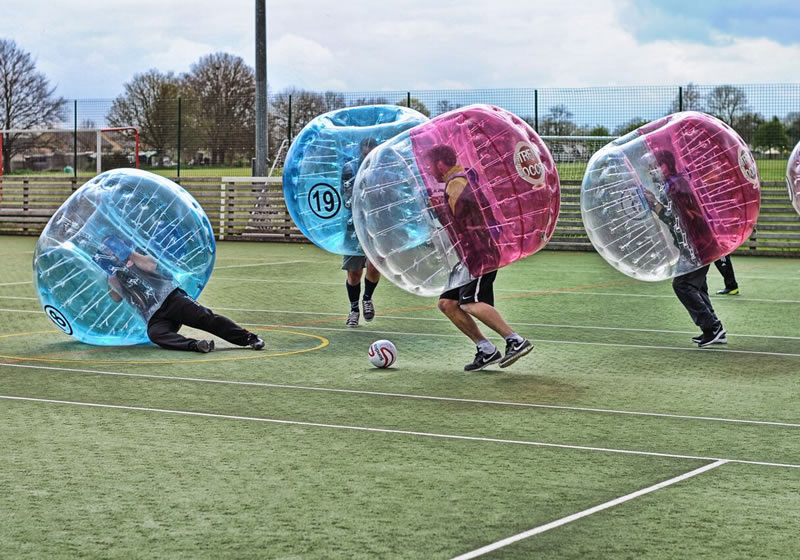 bubble football derbyshire stag do activity